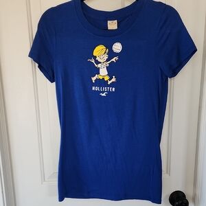 Hollister Blue Volleyball Graphic Tee